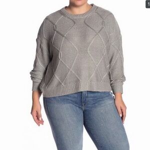 NEW RDI Crewneck Cable Knit Sweater 3X